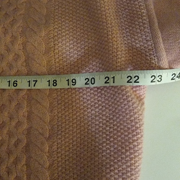 ATM baby pink thick ribbed cropped sweater size small- - Picture 6 of 9